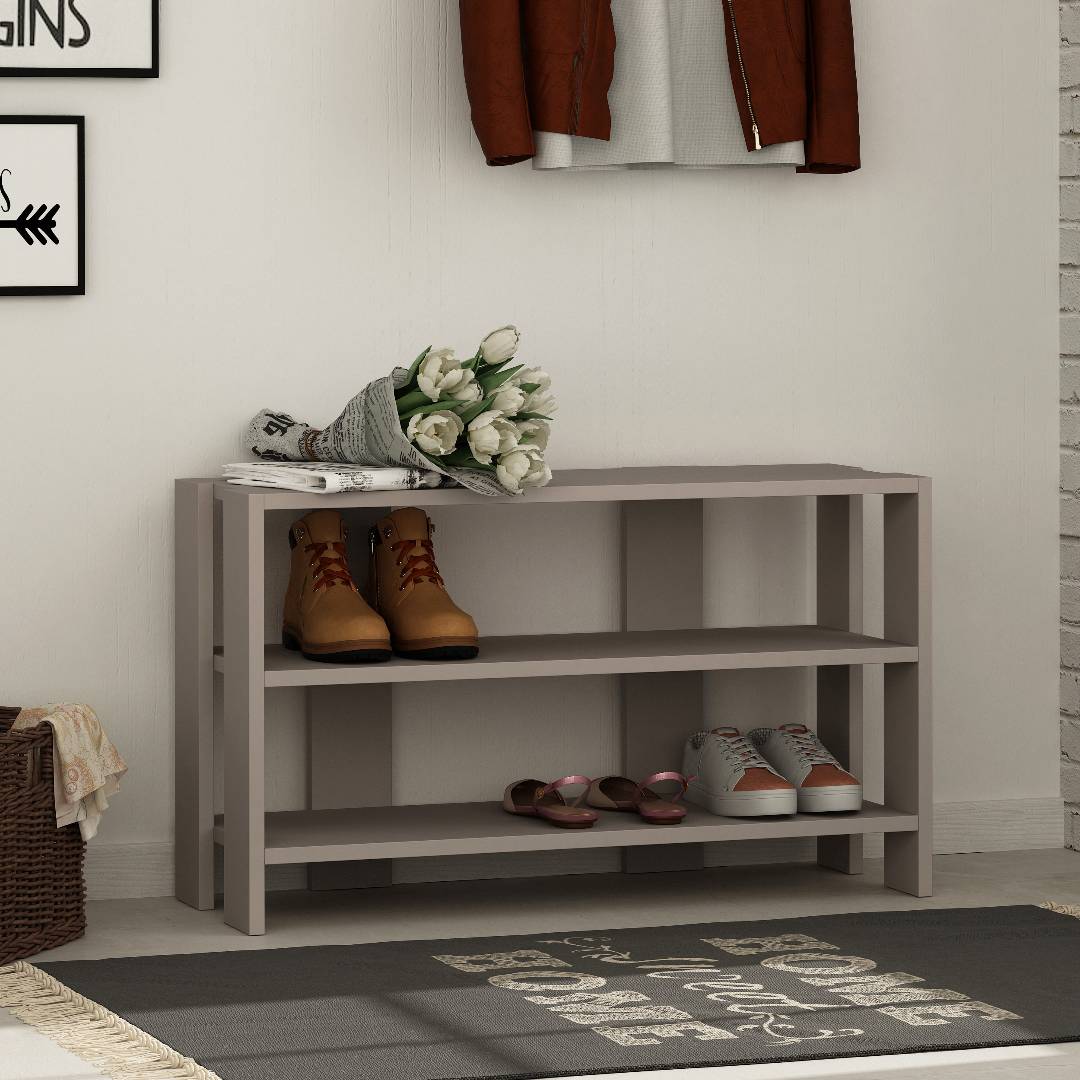 Kệ gỗ để giầy 2 tầng hiện đại Riley