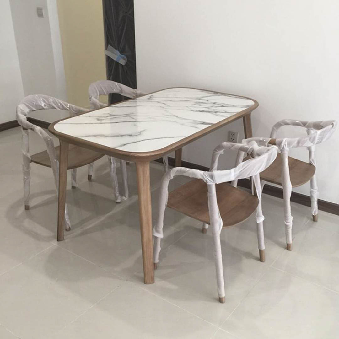 Bộ bàn ăn 4 ghế gỗ tự nhiên KALOTA NEVA