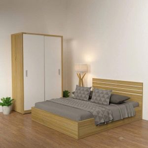 Combo Giường 1m6 x 2m + tủ áo 1m2 x 2m